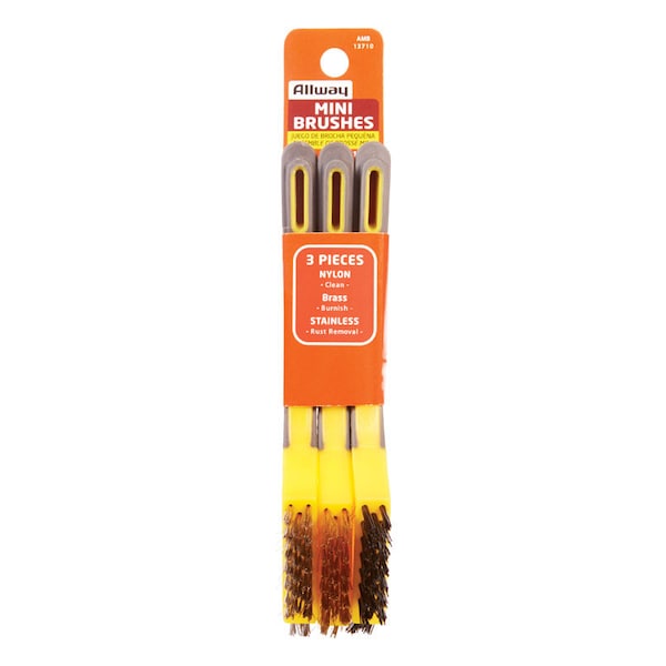 Allway Allway 1/2 in. W X 7 in. L Assorted Mini Bristle Brush AMB - main